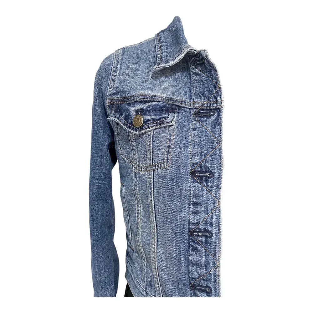 J. Crew Classic Fit Indigo Denim Jacket size XS - Picture 4 of 5